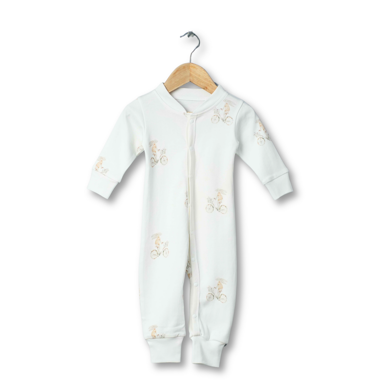 Organic Cotton Classic Romper - Bunny Bloom