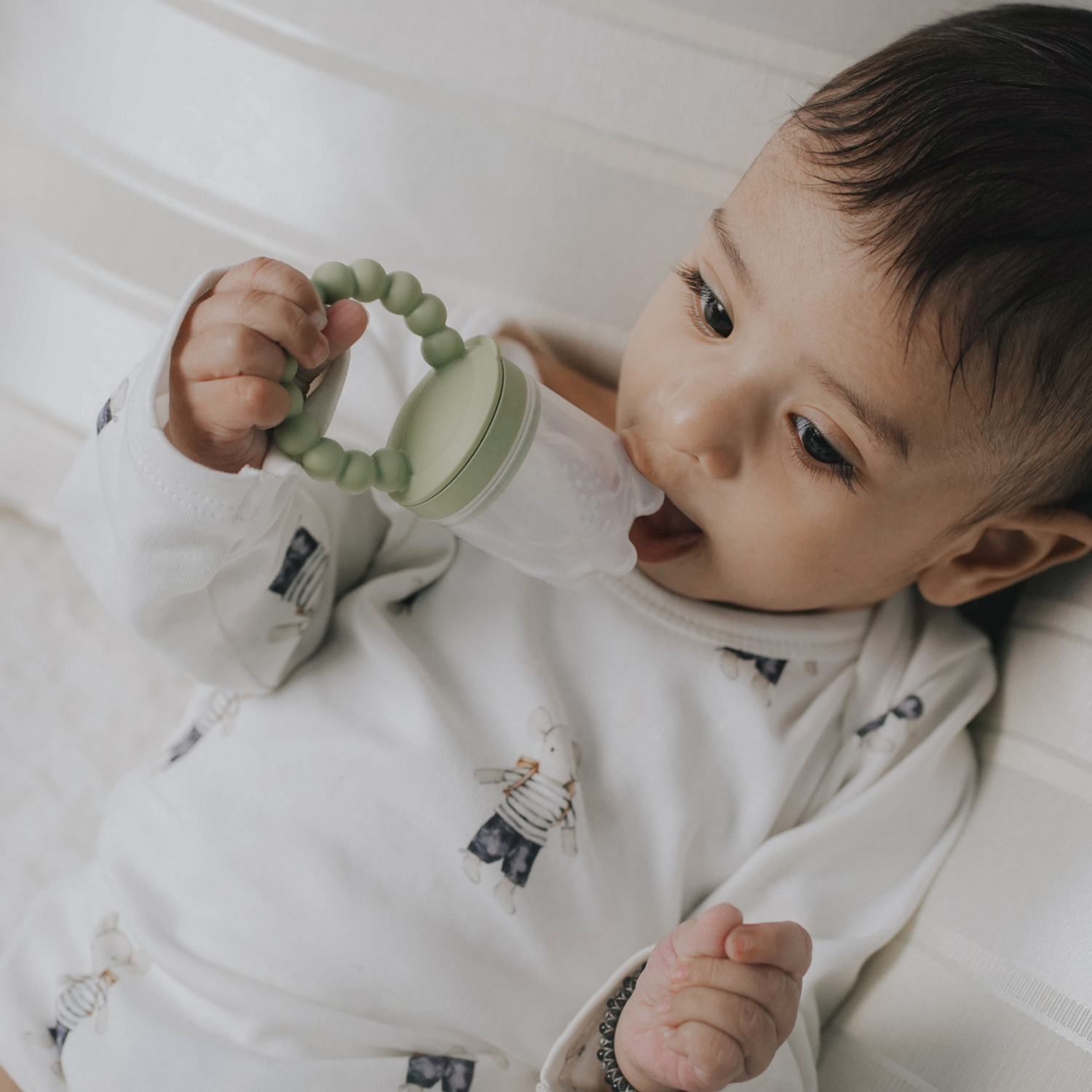 Organic Cotton Long Sleeve Bodysuit - Ratatouille