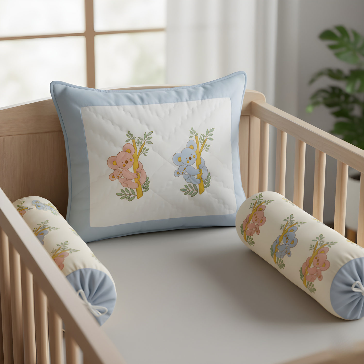 Koala Pillow & Bolster Set
