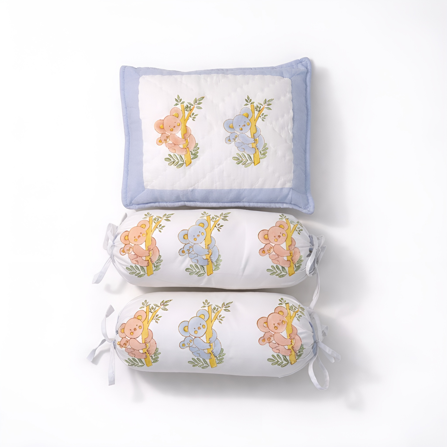 3-Pc Pillow & Bolster Set - Koala