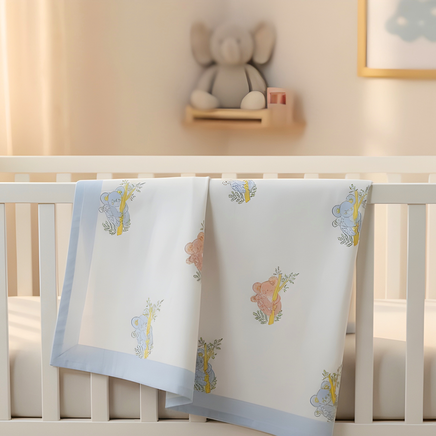 Koala Mulmul Cot Bedding Set With Dohar