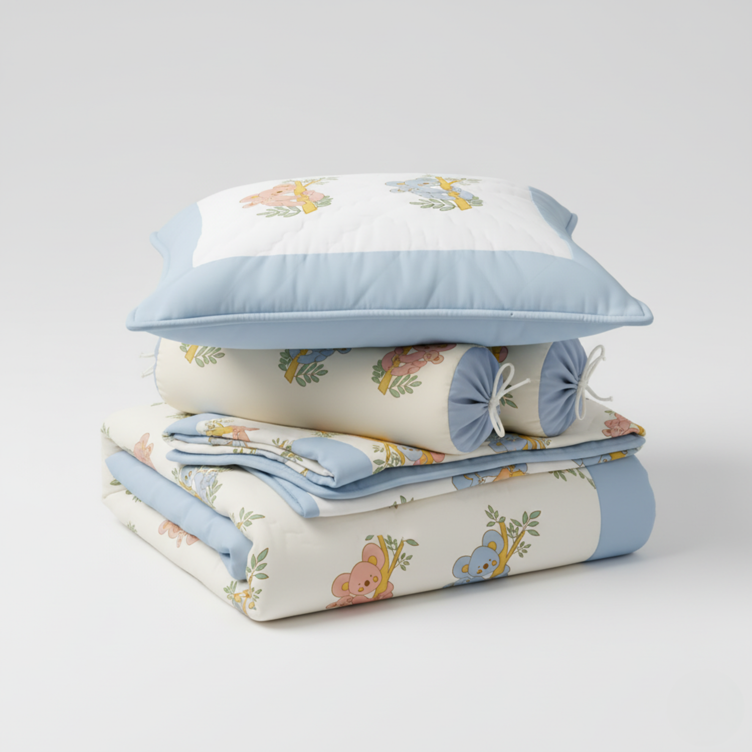 Koala Mulmul Cot Bedding Set With Quilt