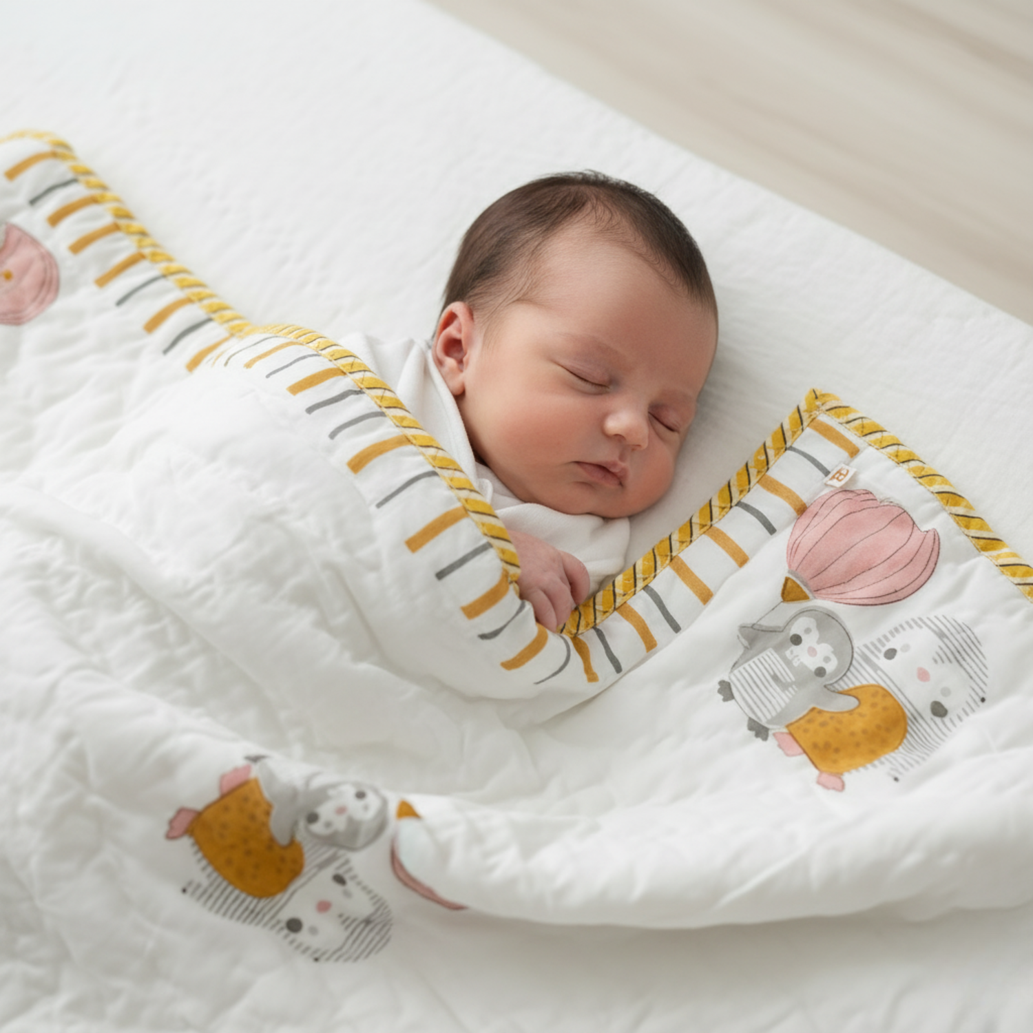 Penguin Party Mulmul Quilt