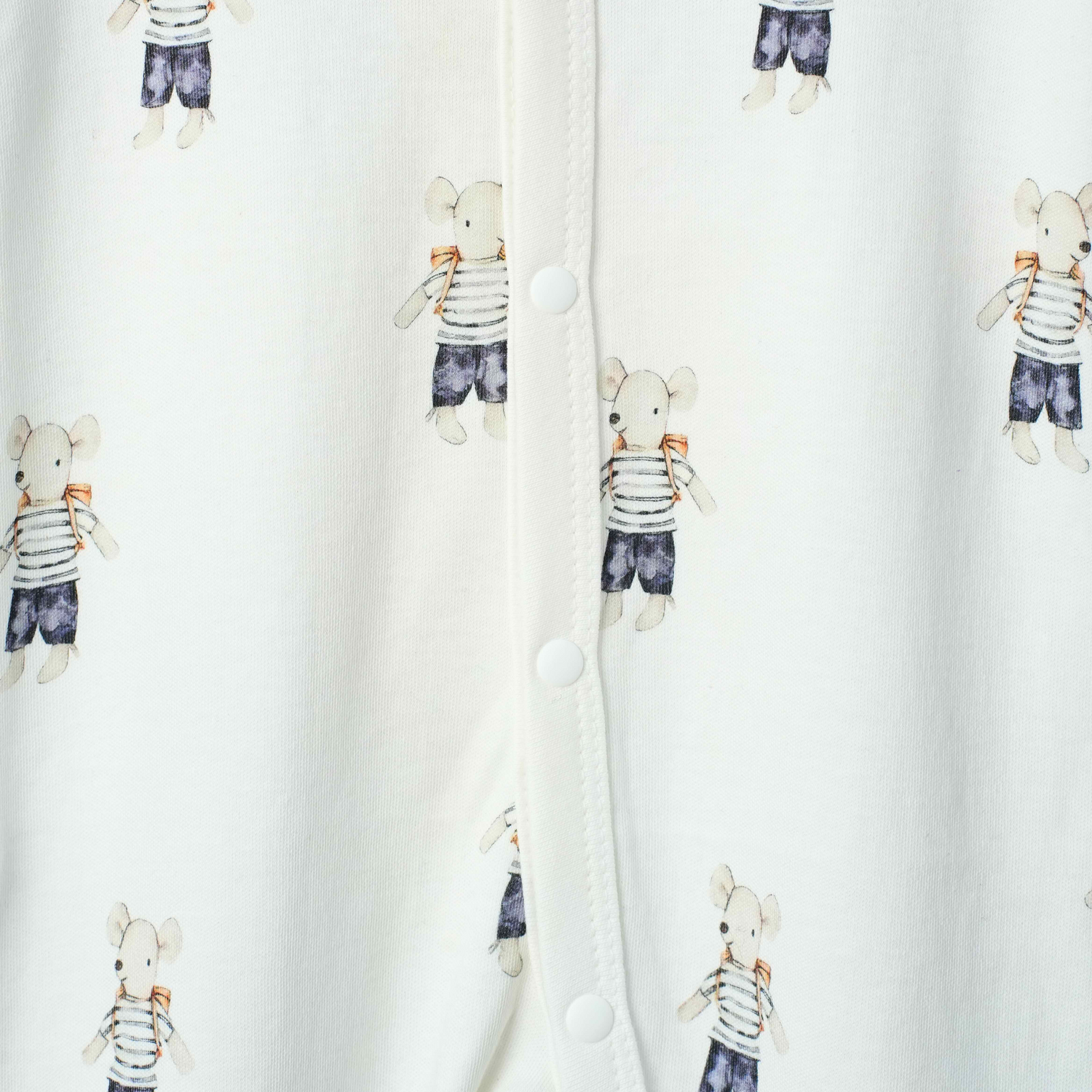 Organic Cotton Footed Onesie - Ratatouille